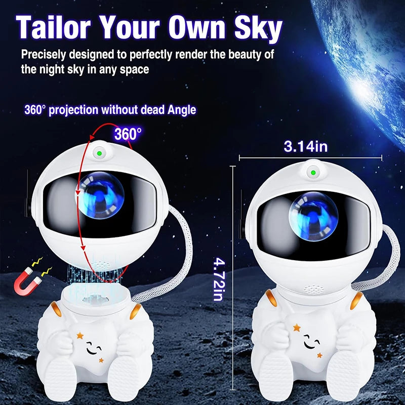 Astronaut Galaxy Projector - LED Night Light