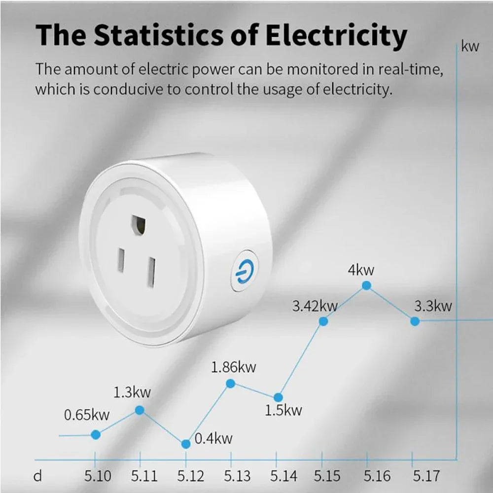 Smart WiFi/Zigbee Plug 20A - App & Voice Control