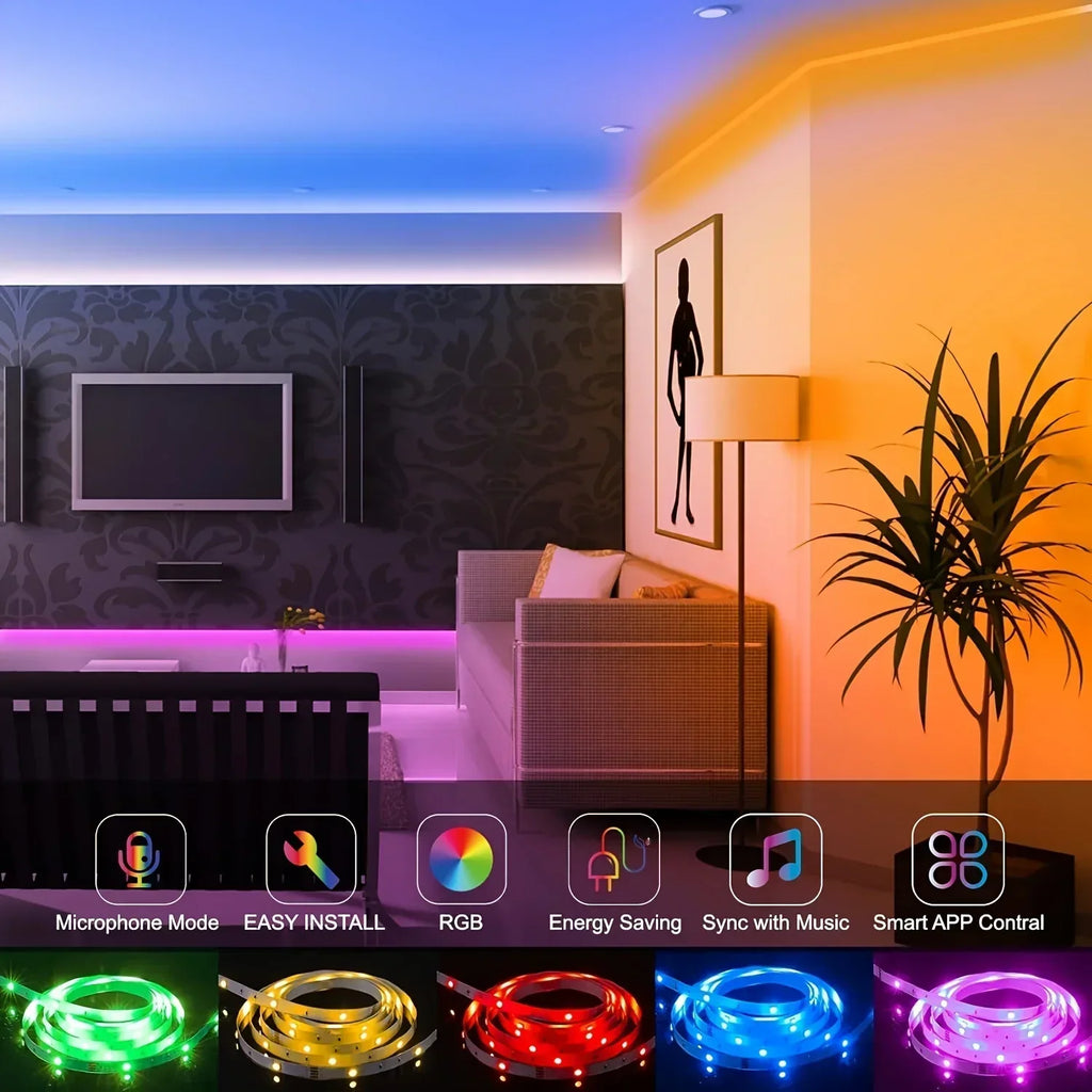 RGB LED Light Strip with Music Sync
