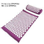 Esterilla de Acupresión con Almohada - en uso