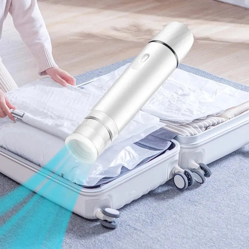 Mini Handheld Vacuum Sealer - in use