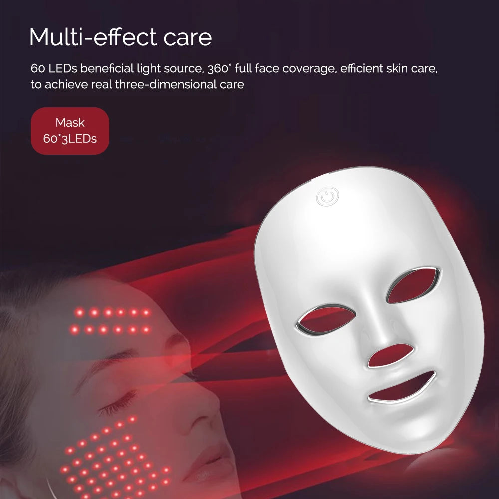Multi-effect LED light therapy color modes