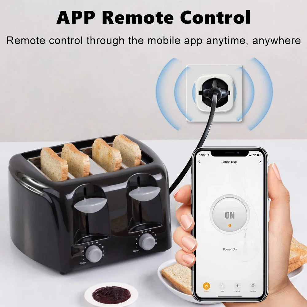 Smart WiFi/Zigbee Plug 20A - App & Voice Control