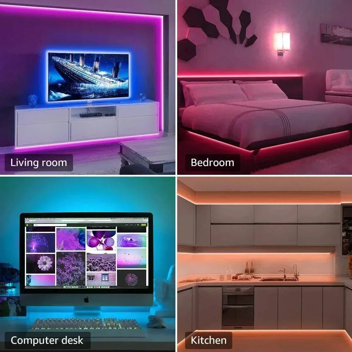 RGB LED Light Strip with Music Sync